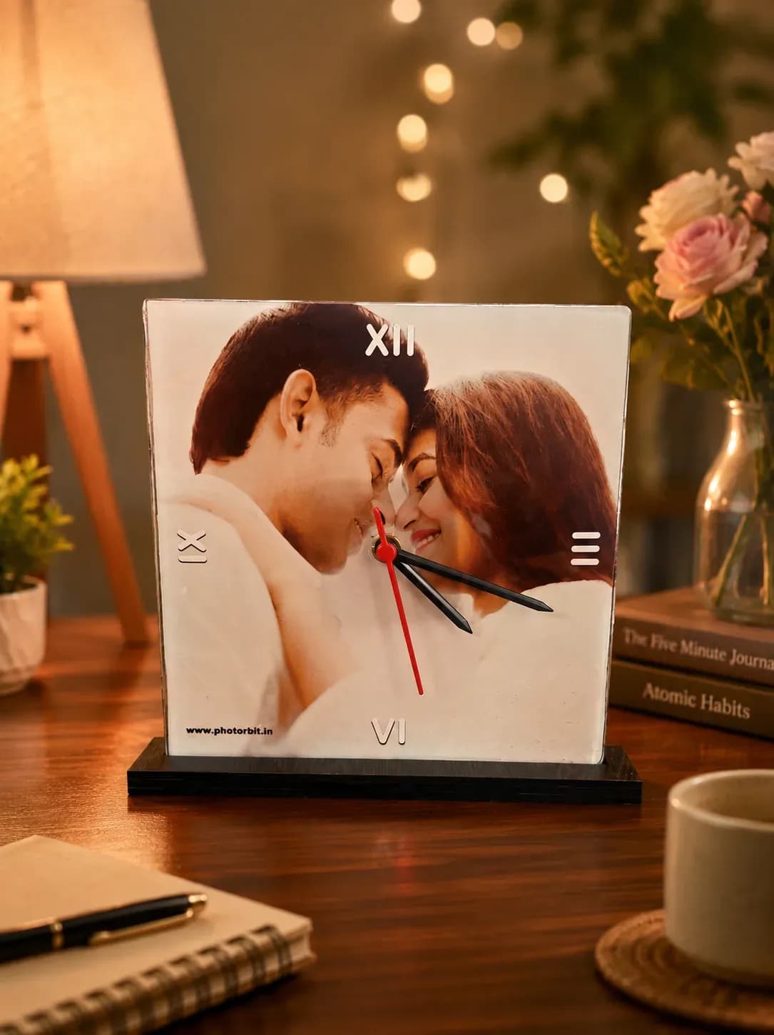 Personalised Acrylic Table Clock
