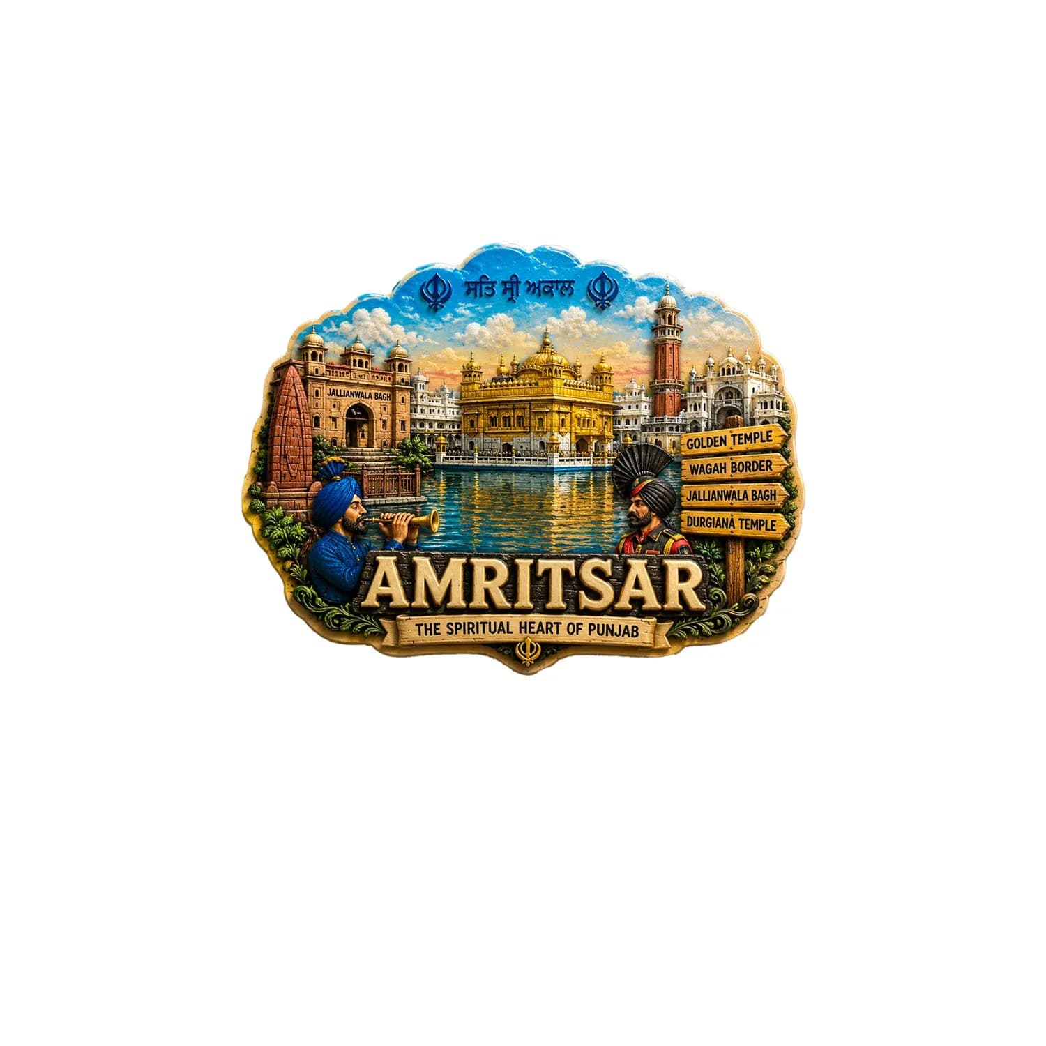 Tour Destinations fridge magnet designs