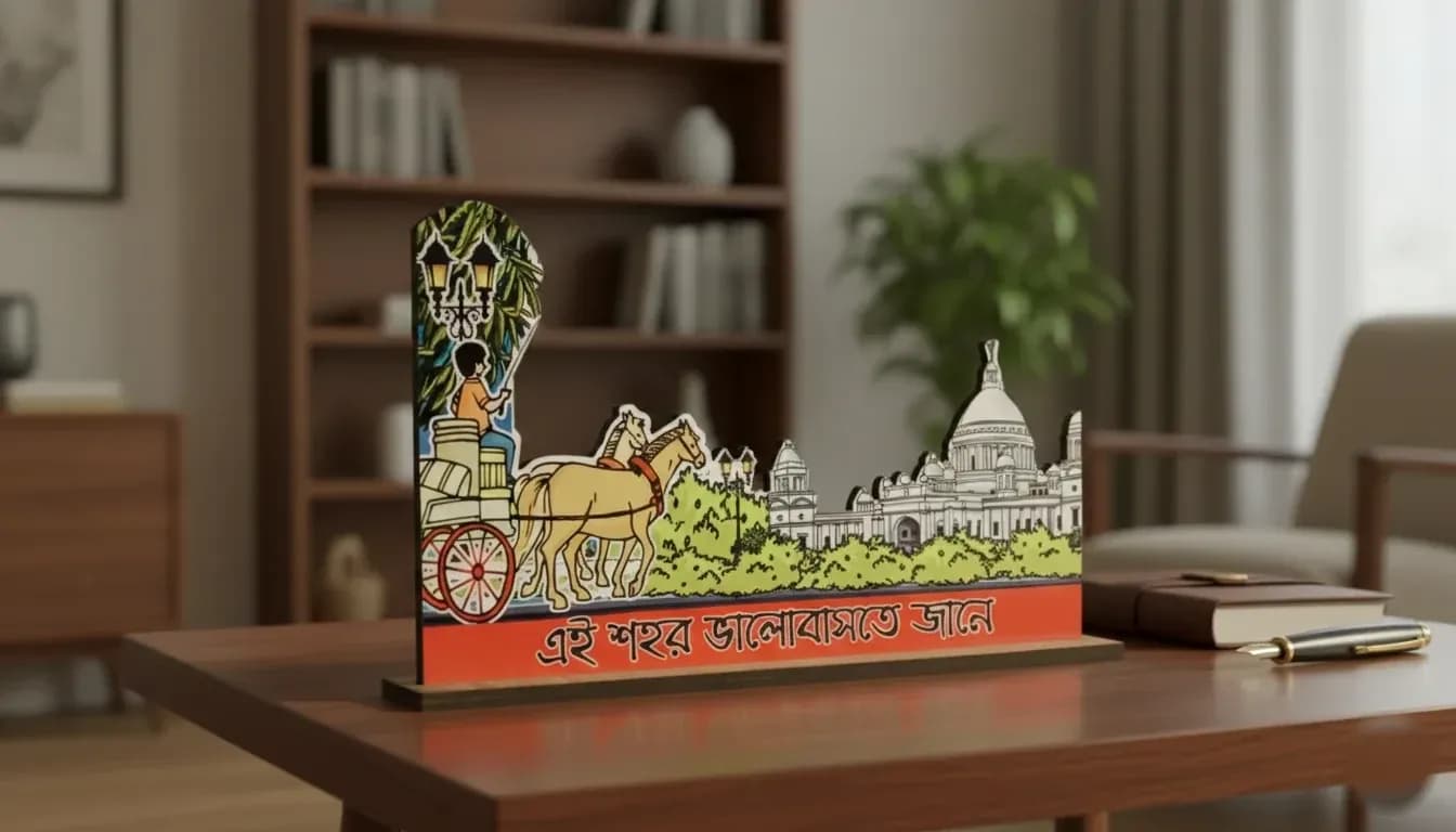 Ay Sohor Bhalobaste Jane Table Stand