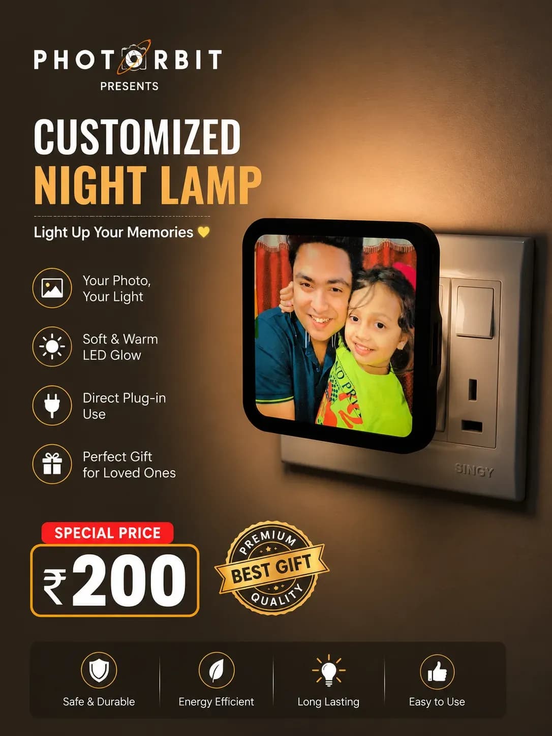 Personalised Night Lamp