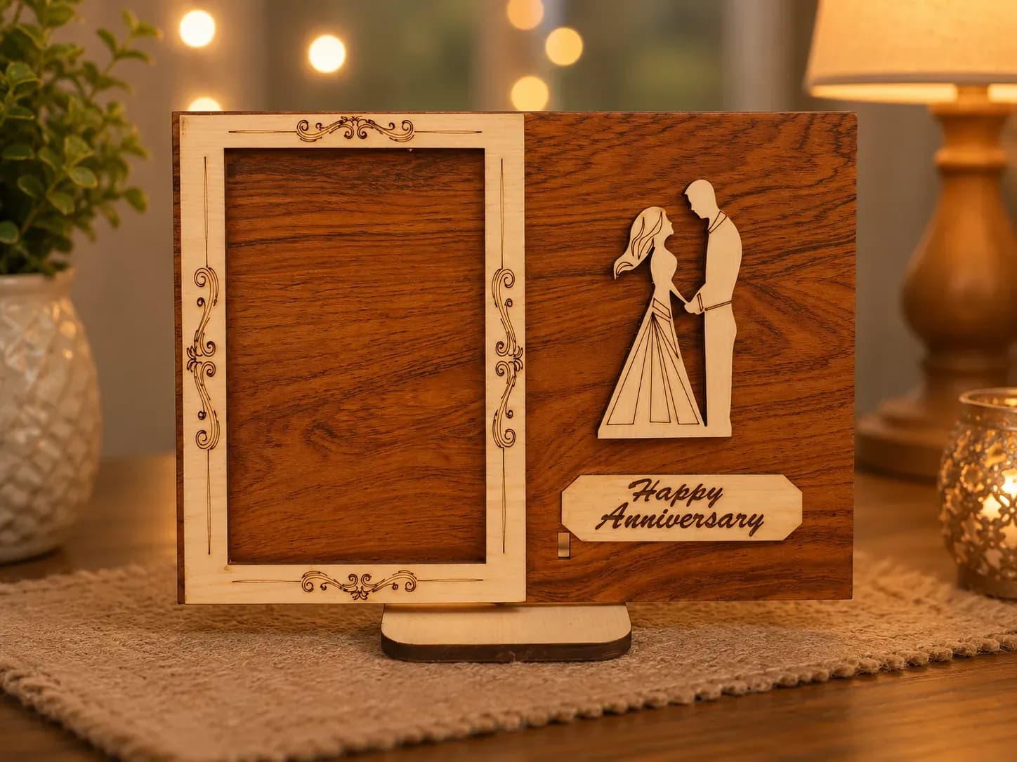 Wooden Photo Frame Stand