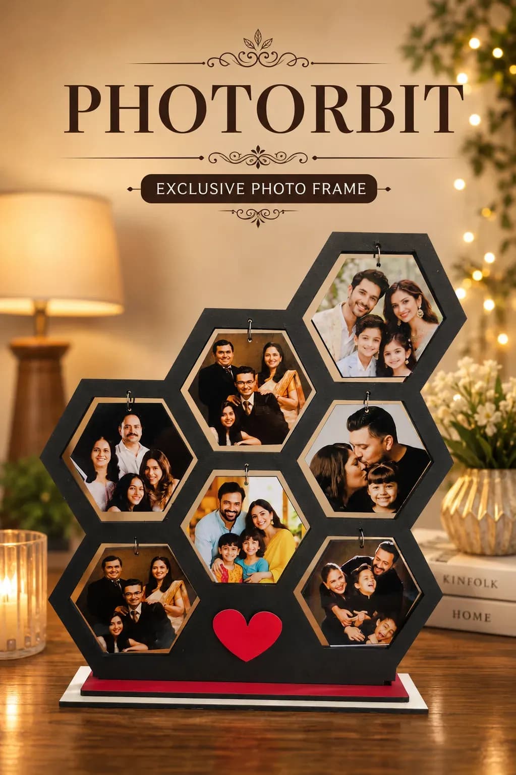 Hexagon Personalised Frame