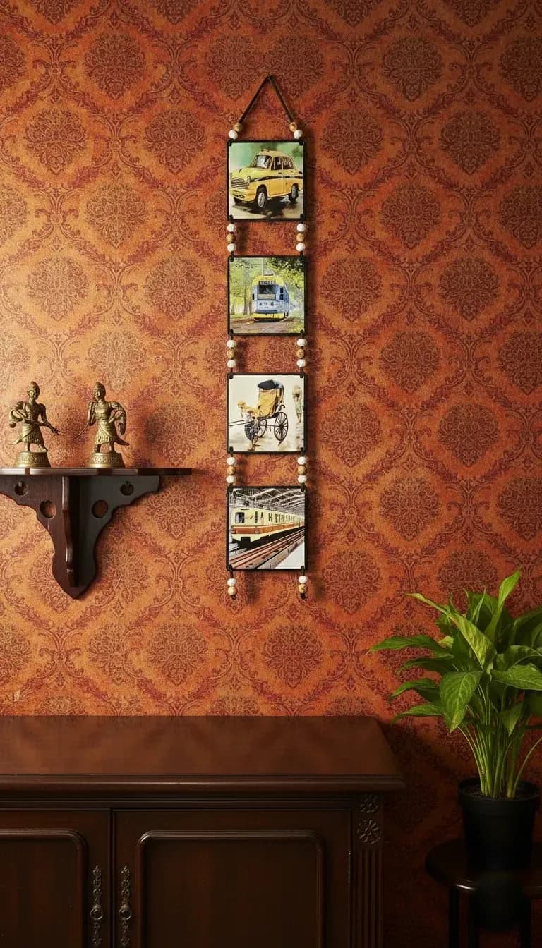 History of Kolkata Wall Hanging