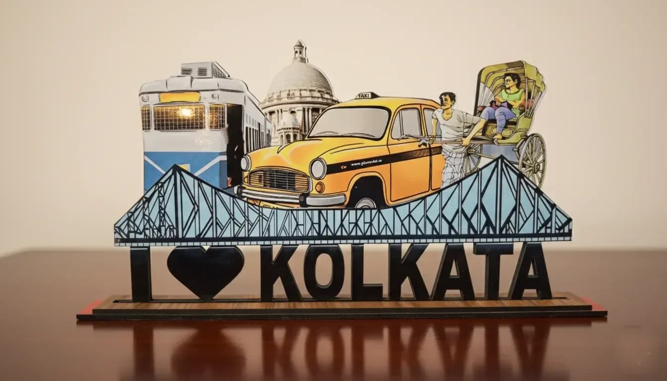 I Love Kolkata Table Stand