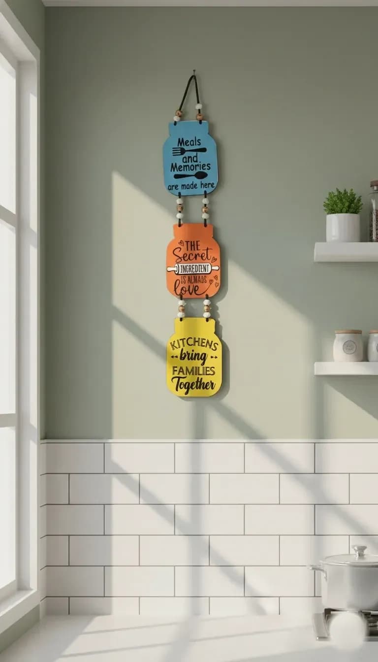 Kitchen Jar Wall Hanging