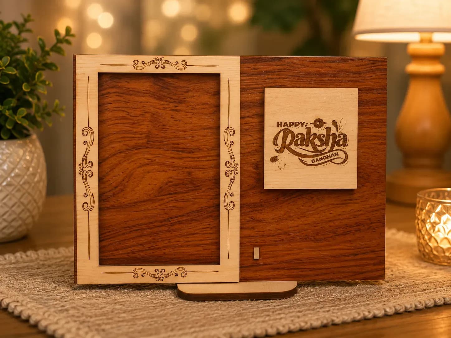 Wooden Photo Frame Stand