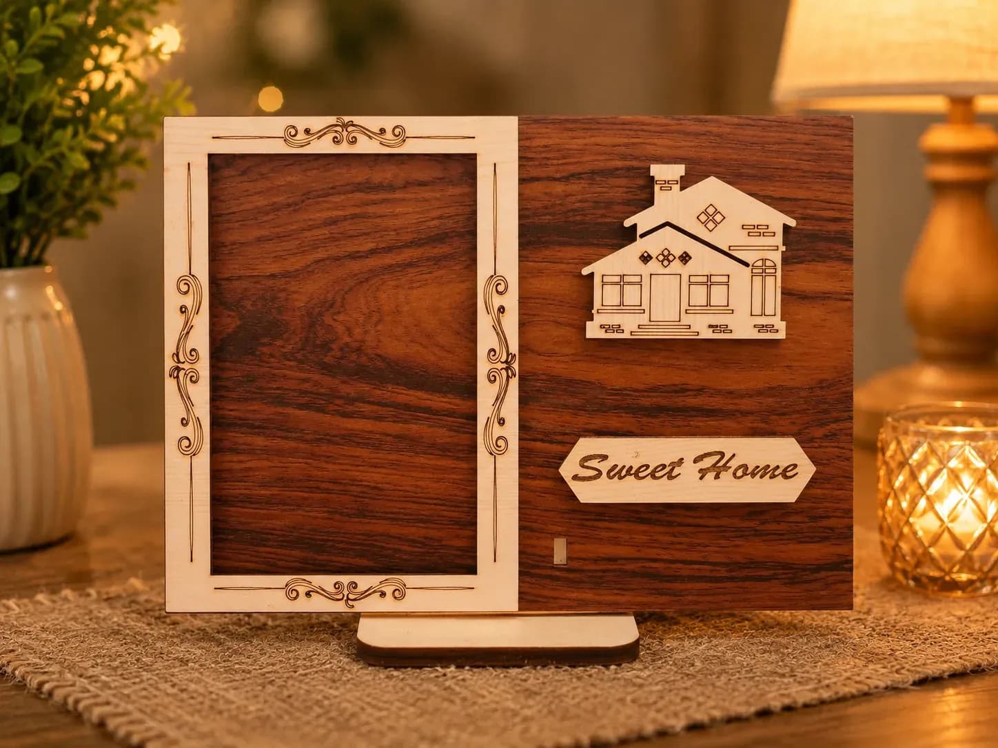 Wooden Photo Frame Stand