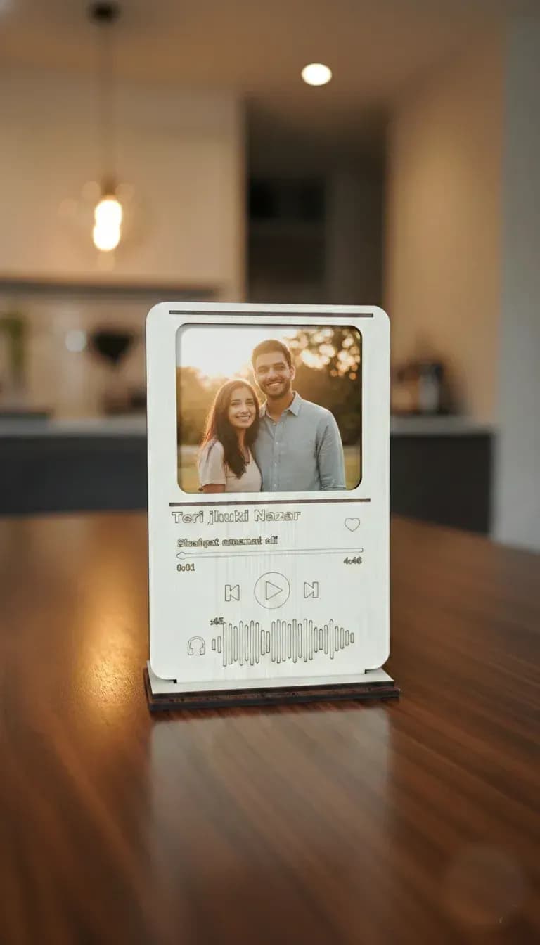 Wooden Photo Frame with Audio