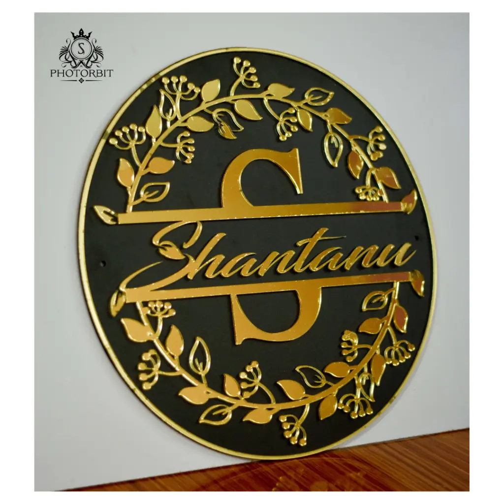 CUSTOMIZED ACRYLIC MONOGRAM (Door Name Plate)