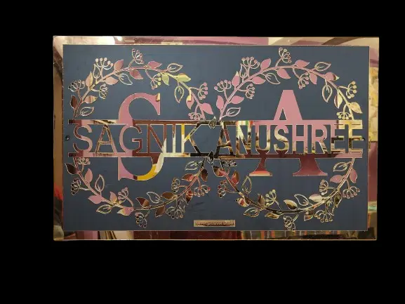 Customised Acrylic Name Plate .