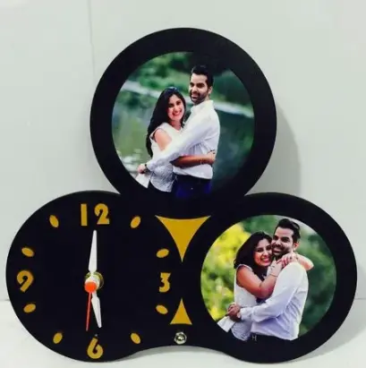 Customised Photo Frame with Clock