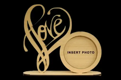 Love WOODEN PHOTO STAND