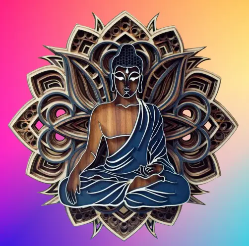 8 layer Buddha Home Decor
