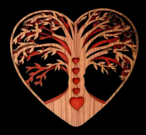 3 layer love home decor 10*10.5